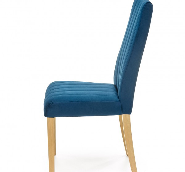 DIEGO 3 chair, color: quilted velvet Stripes - MONOLITH 77 DIOMMI V-PL-N-DIEGO_3-D.MIODOWY-MONOLITH77