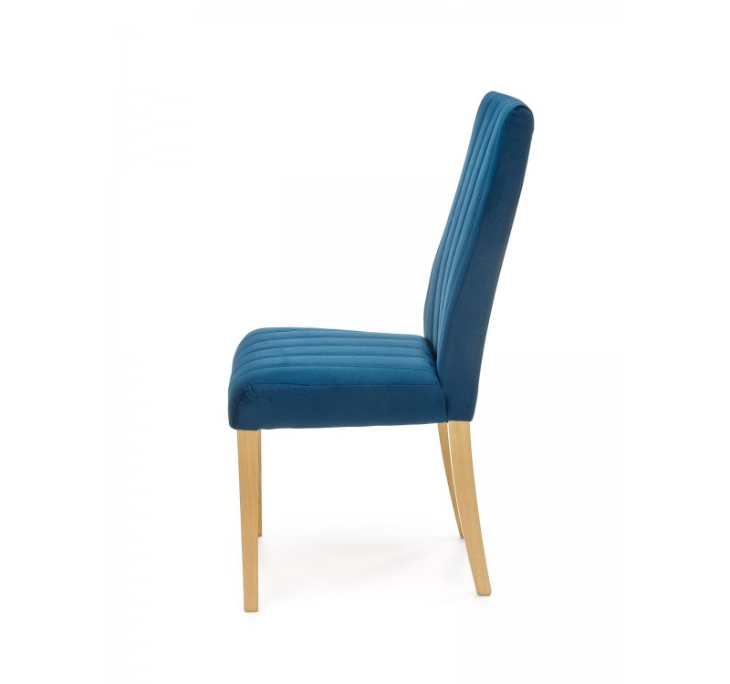 DIEGO 3 chair, color: quilted velvet Stripes - MONOLITH 77 DIOMMI V-PL-N-DIEGO_3-D.MIODOWY-MONOLITH77