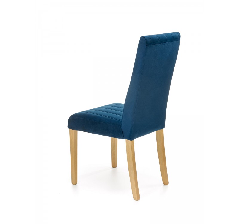 DIEGO 3 chair, color: quilted velvet Stripes - MONOLITH 77 DIOMMI V-PL-N-DIEGO_3-D.MIODOWY-MONOLITH77