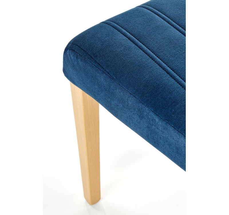 DIEGO 3 chair, color: quilted velvet Stripes - MONOLITH 77 DIOMMI V-PL-N-DIEGO_3-D.MIODOWY-MONOLITH77