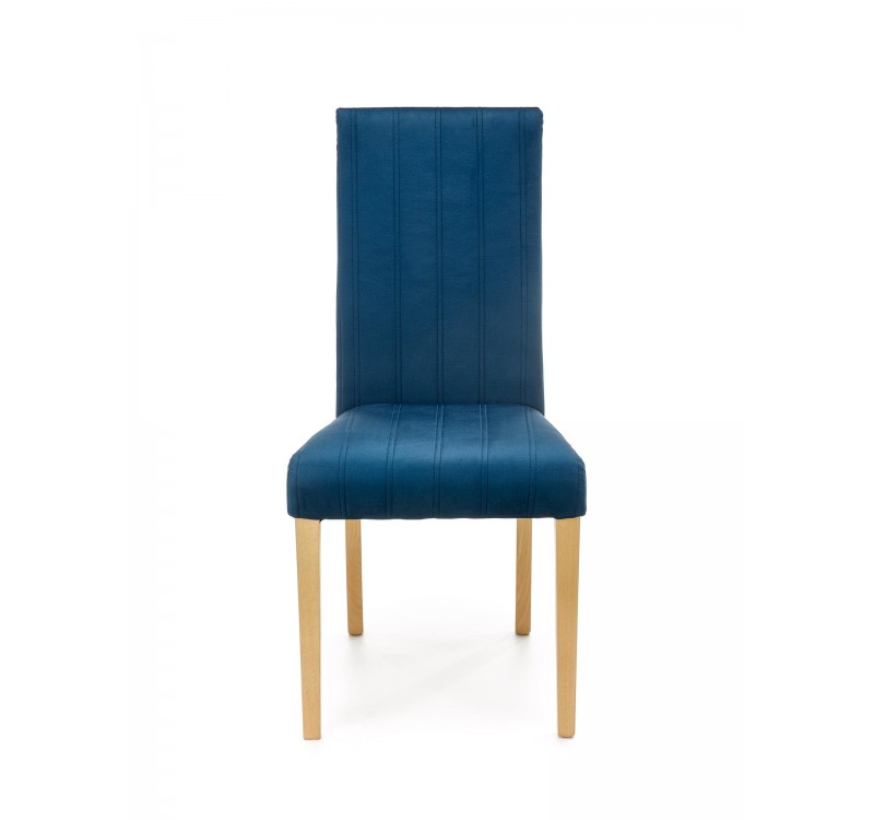 DIEGO 3 chair, color: quilted velvet Stripes - MONOLITH 77 DIOMMI V-PL-N-DIEGO_3-D.MIODOWY-MONOLITH77