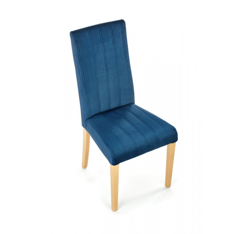 DIEGO 3 chair, color: quilted velvet Stripes - MONOLITH 77 DIOMMI V-PL-N-DIEGO_3-D.MIODOWY-MONOLITH77