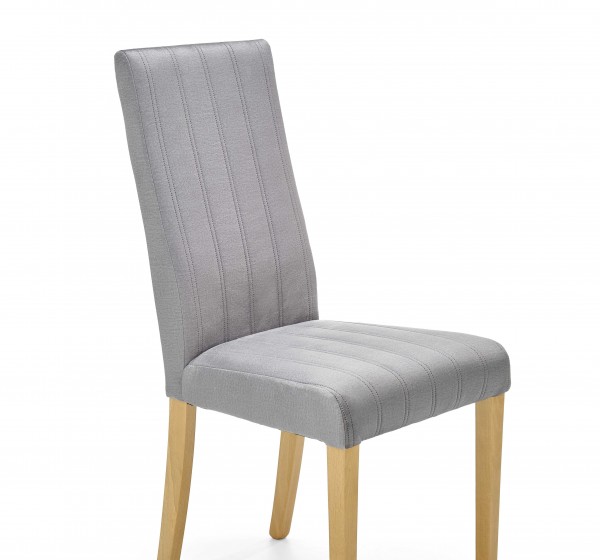 DIEGO 3 chair, color: quilted velvet Stripes - MONOLITH 85 DIOMMI V-PL-N-DIEGO_3-D.MIODOWY-MONOLITH85