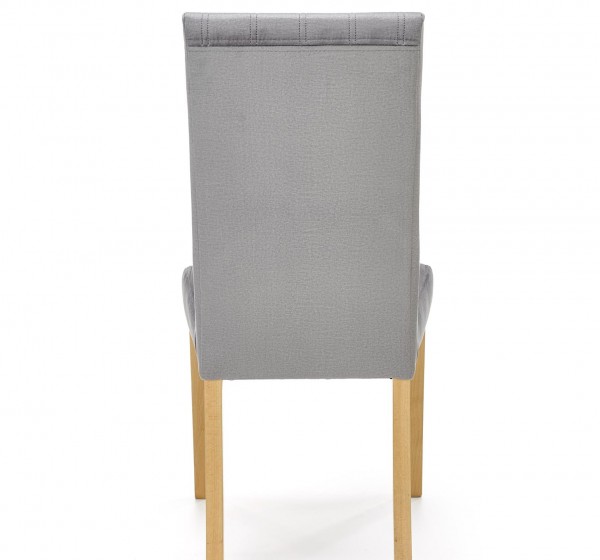 DIEGO 3 chair, color: quilted velvet Stripes - MONOLITH 85 DIOMMI V-PL-N-DIEGO_3-D.MIODOWY-MONOLITH85