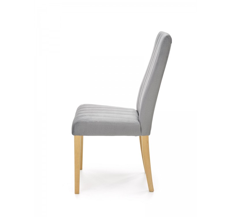 DIEGO 3 chair, color: quilted velvet Stripes - MONOLITH 85 DIOMMI V-PL-N-DIEGO_3-D.MIODOWY-MONOLITH85