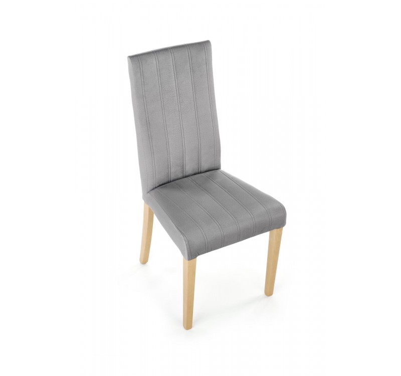 DIEGO 3 chair, color: quilted velvet Stripes - MONOLITH 85 DIOMMI V-PL-N-DIEGO_3-D.MIODOWY-MONOLITH85