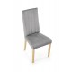 DIEGO 3 chair, color: quilted velvet Stripes - MONOLITH 85 DIOMMI V-PL-N-DIEGO_3-D.MIODOWY-MONOLITH85
