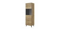 NEST W-2 display cabinet color: lefkas oak / black DIOMMI V-PL-NEST-W-2