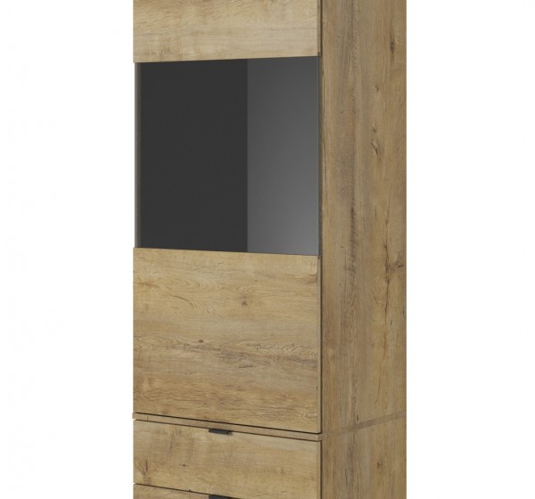 NEST W-2 display cabinet color: lefkas oak / black DIOMMI V-PL-NEST-W-2