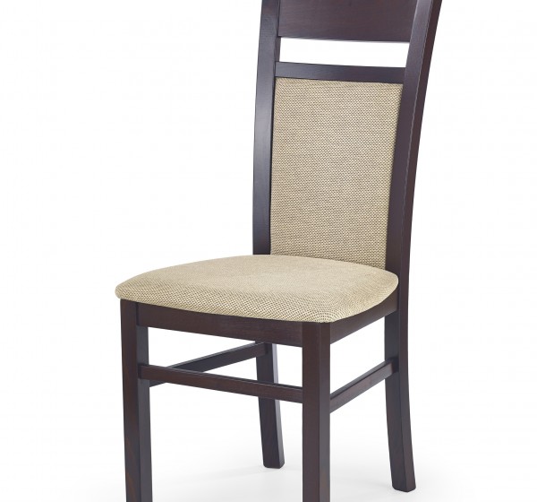 GERARD2 chair dark walnut / Torent Beige DIOMMI V-PL-N-GERARD2-C.ORZECH-T.BEIGE