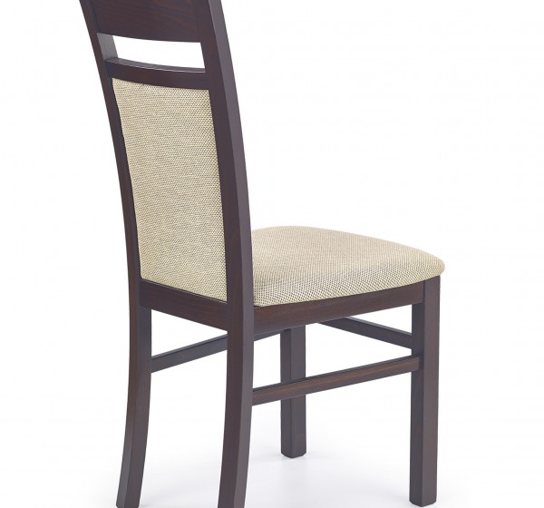GERARD2 chair dark walnut / Torent Beige DIOMMI V-PL-N-GERARD2-C.ORZECH-T.BEIGE