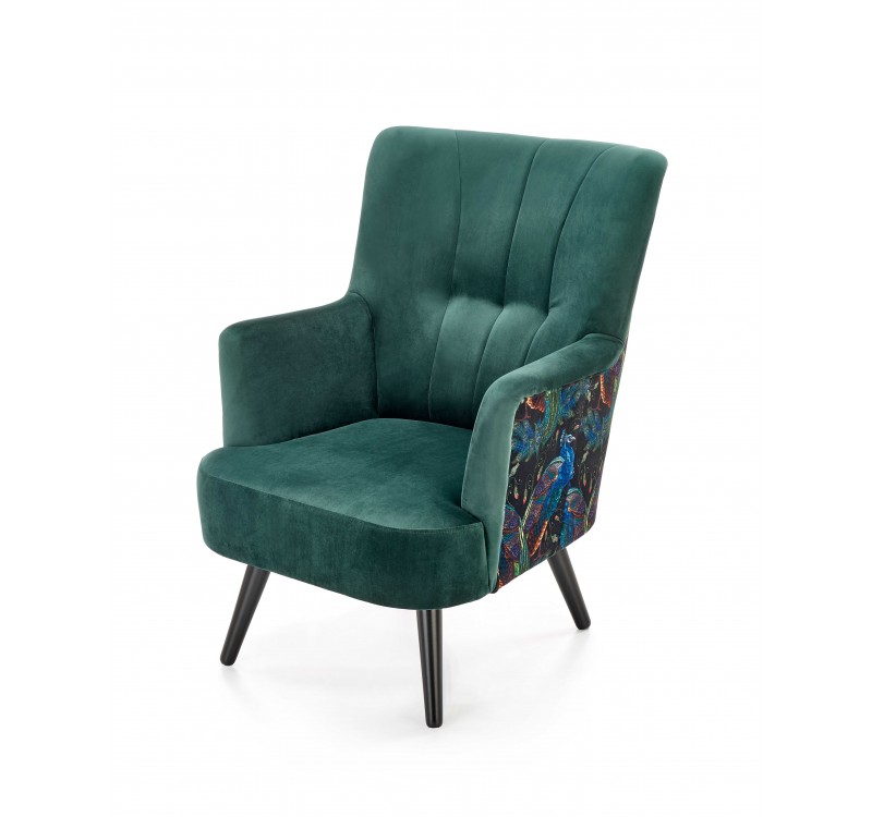 PAGONI chair color: dark green / black DIOMMI V-PL-PAGONI-FOT-C.ZIELONY