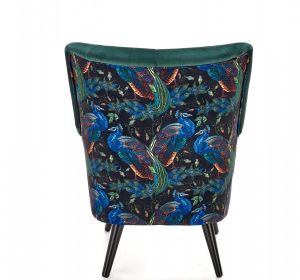 PAGONI chair color: dark green / black DIOMMI V-PL-PAGONI-FOT-C.ZIELONY