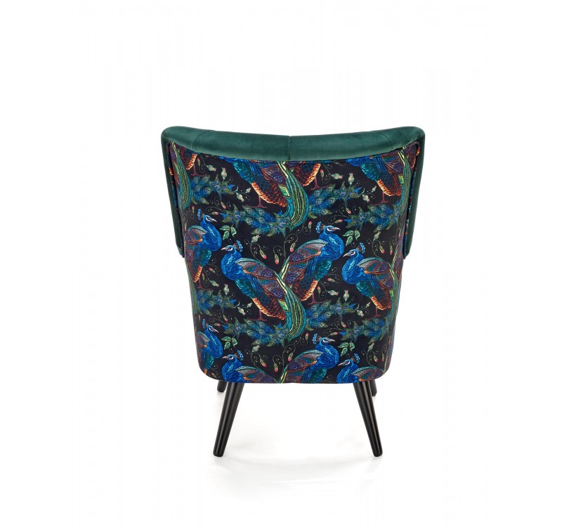 PAGONI chair color: dark green / black DIOMMI V-PL-PAGONI-FOT-C.ZIELONY