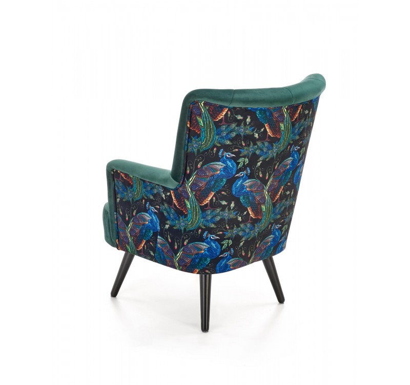 PAGONI chair color: dark green / black DIOMMI V-PL-PAGONI-FOT-C.ZIELONY