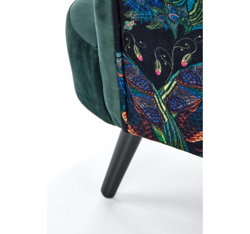 PAGONI chair color: dark green / black DIOMMI V-PL-PAGONI-FOT-C.ZIELONY