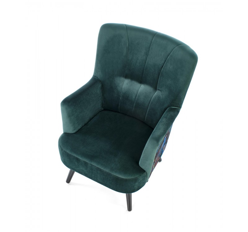 PAGONI chair color: dark green / black DIOMMI V-PL-PAGONI-FOT-C.ZIELONY