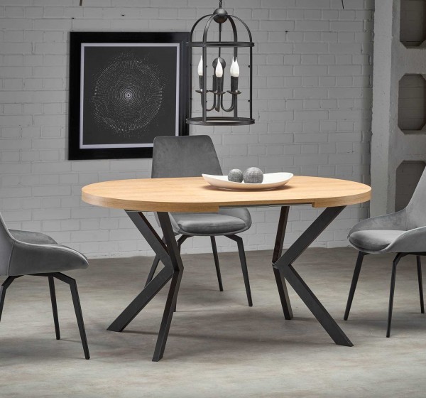 PERONI table golden oak/black DIOMMI V-PL-PERONI-ST-D.ZŁOTY/CZARNY