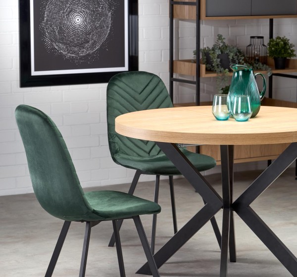 PERONI table golden oak/black DIOMMI V-PL-PERONI-ST-D.ZŁOTY/CZARNY