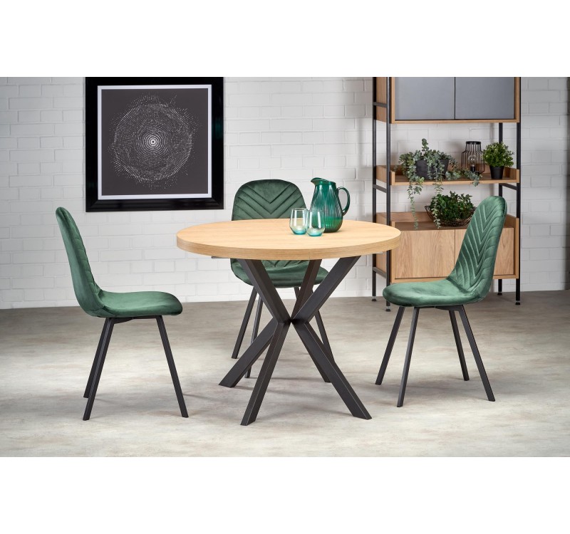 PERONI table golden oak/black DIOMMI V-PL-PERONI-ST-D.ZŁOTY/CZARNY