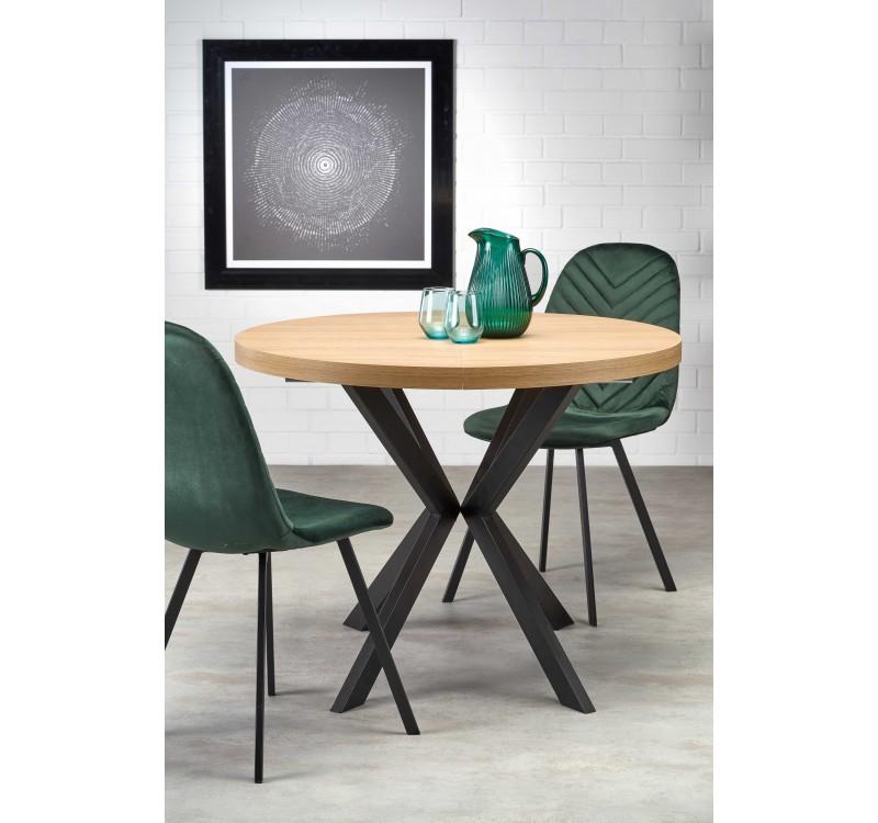 PERONI table golden oak/black DIOMMI V-PL-PERONI-ST-D.ZŁOTY/CZARNY