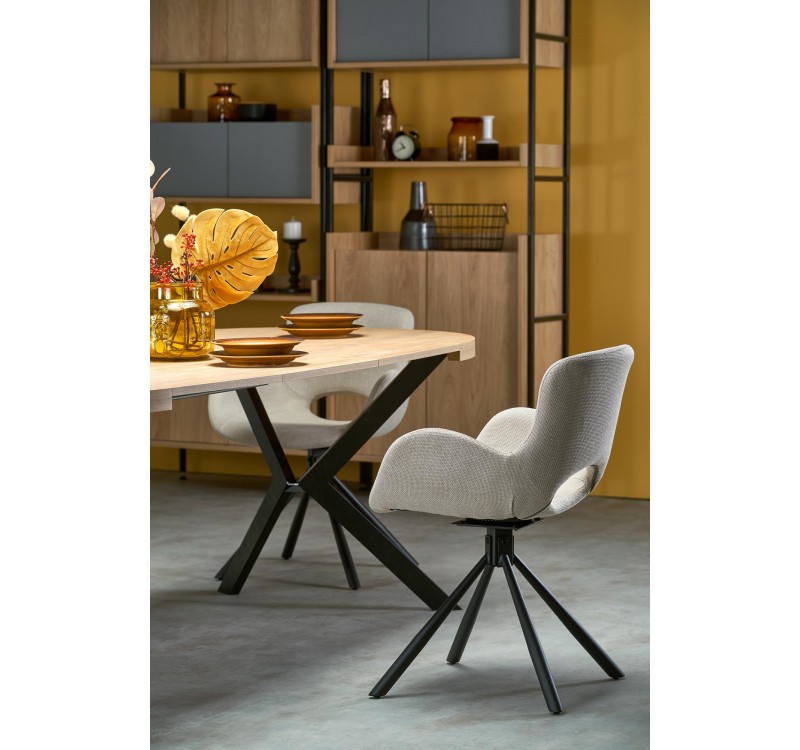 PERONI table golden oak/black DIOMMI V-PL-PERONI-ST-D.ZŁOTY/CZARNY