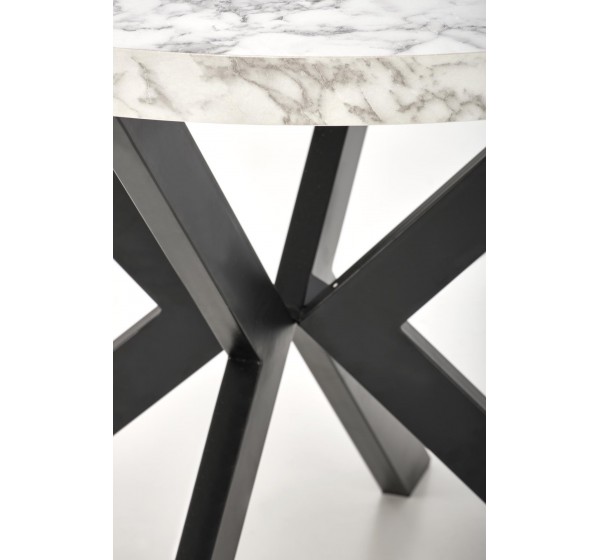 PERONI table white marble DIOMMI V-PL-PERONI-ST-MARMUR/CZARNY