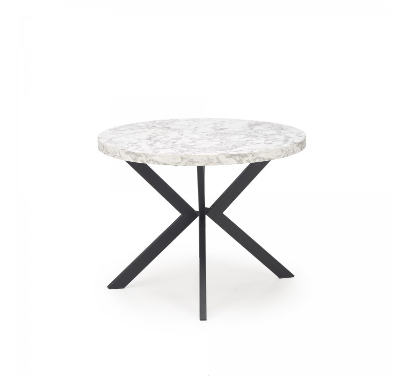 PERONI table white marble DIOMMI V-PL-PERONI-ST-MARMUR/CZARNY