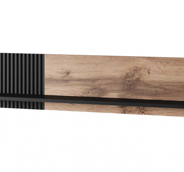 RANDOM P-1 hanging shelf, color: wotan oak/black DIOMMI V-PL-RANDOM-P-1