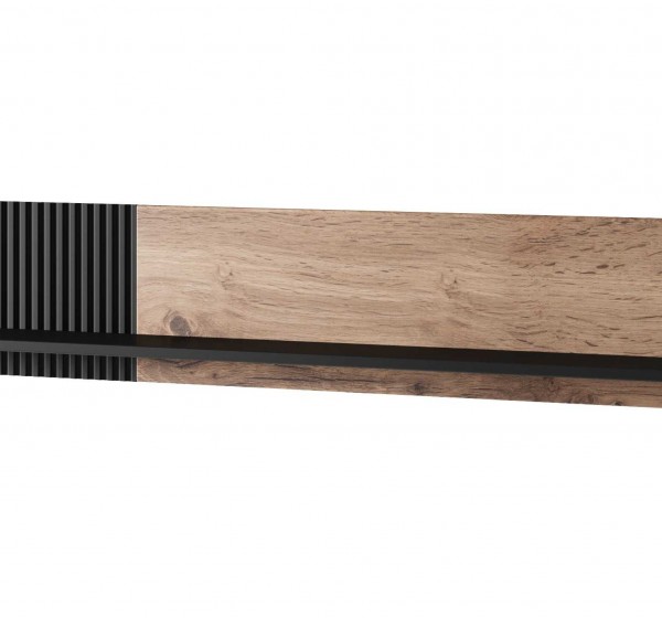 RANDOM P-2 hanging shelf, color: wotan oak/black DIOMMI V-PL-RANDOM-P-2