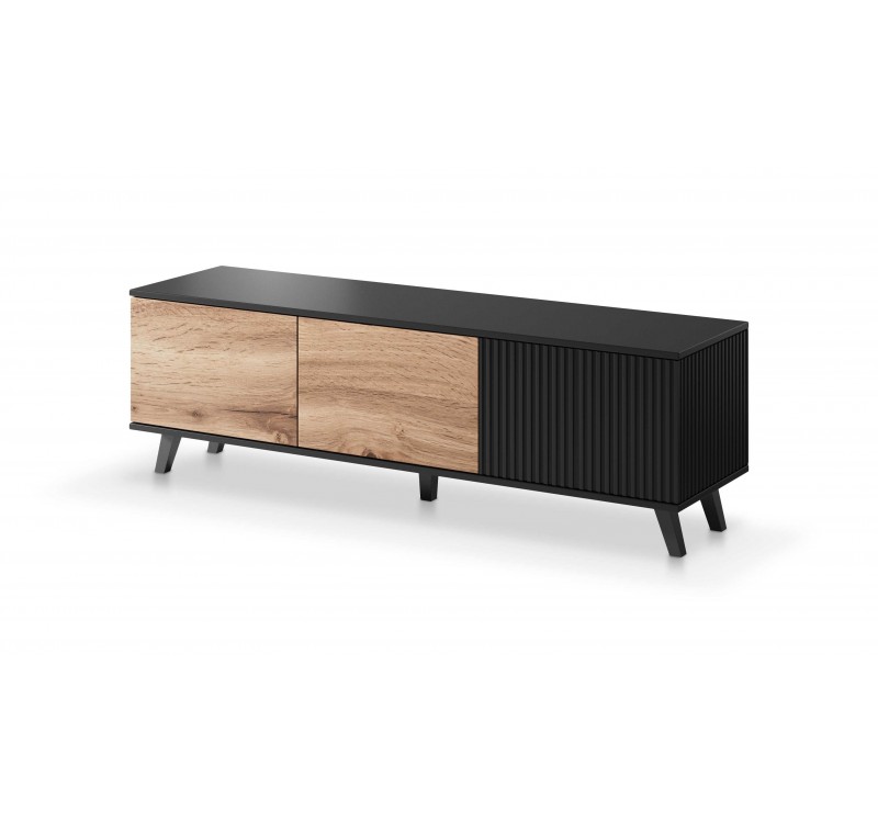 RANDOM RTV-1 TV-stand, color: wotan oak/black DIOMMI V-PL-RANDOM-RTV-1