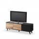 RANDOM RTV-1 TV-stand, color: wotan oak/black DIOMMI V-PL-RANDOM-RTV-1