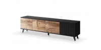RANDOM RTV-3 TV-stand, color: wotan oak/black DIOMMI V-PL-RANDOM-RTV-3