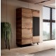 RANDOM P-1 hanging shelf, color: wotan oak/black DIOMMI V-PL-RANDOM-S-1
