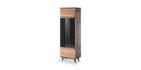 RANDOM W-1 display cabinet, color: wotan oak/black DIOMMI V-PL-RANDOM-W-1