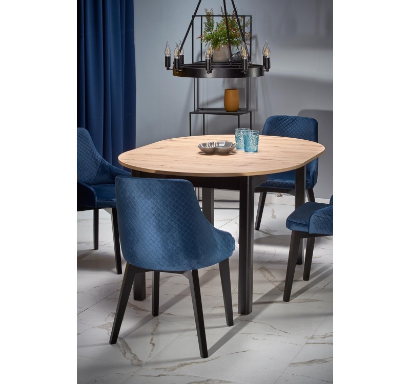 RINGO ext. table artisan oak / black DIOMMI V-PL-RINGO-ST-ARTISAN/CZARNY