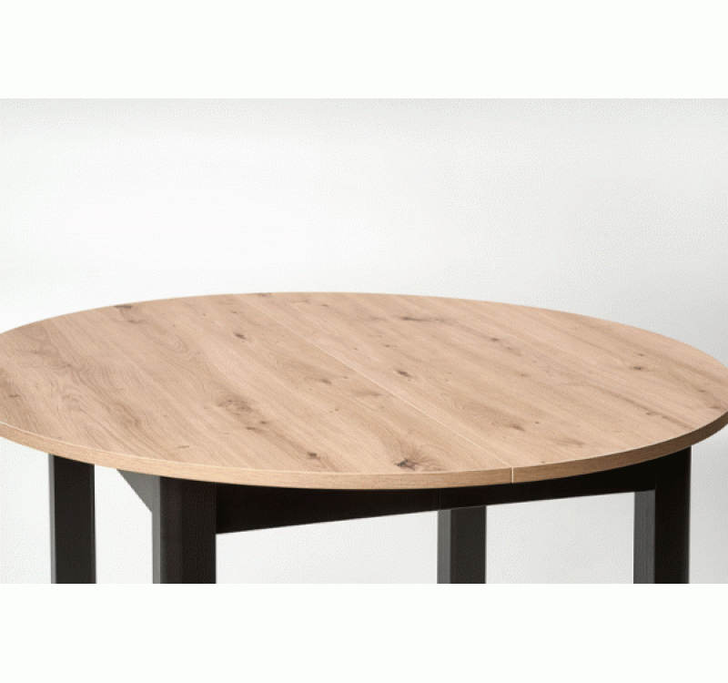 RINGO ext. table artisan oak / black DIOMMI V-PL-RINGO-ST-ARTISAN/CZARNY
