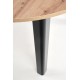 RINGO ext. table artisan oak / black DIOMMI V-PL-RINGO-ST-ARTISAN/CZARNY