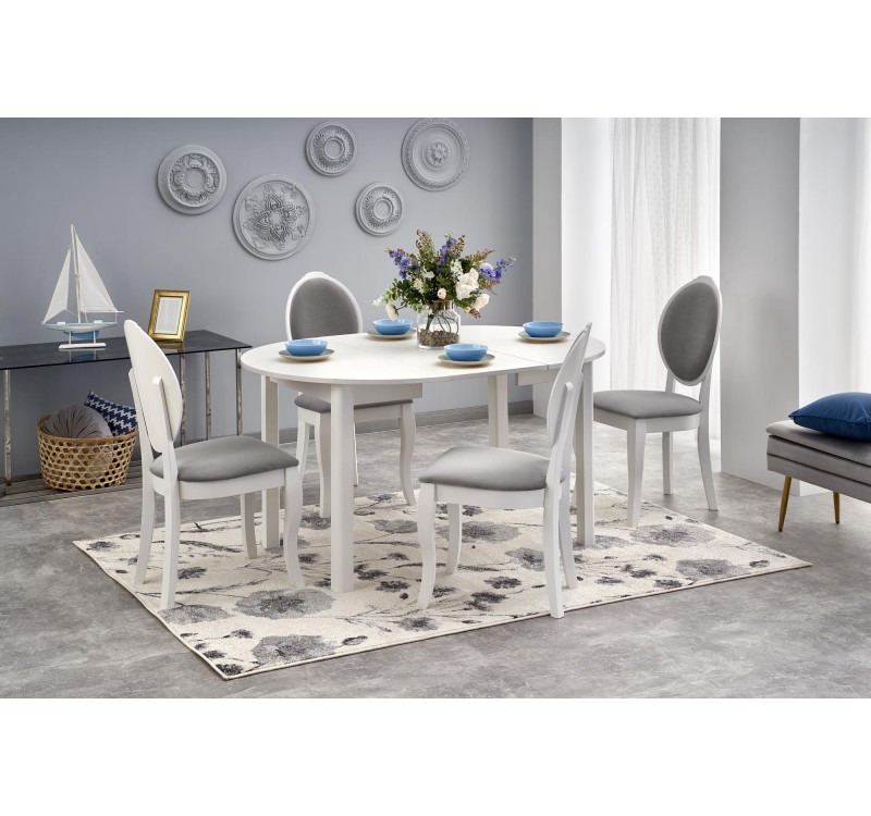 RINGO extension table, color: white DIOMMI V-PL-RINGO-ST-BIAŁY/BIAŁY