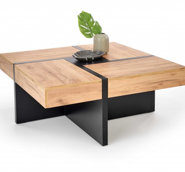 SEVILLA, c.table, craft oak / black DIOMMI V-PL-SEVILLA-LAW