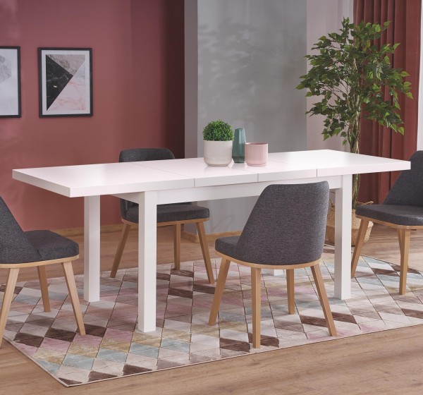 TIAGO 2 extension table white / white DIOMMI V-PL-TIAGO_2-ST-BIAŁY/BIAŁY