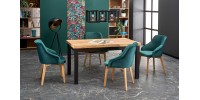 TIAGO extension table craft oak DIOMMI V-PL-TIAGO-ST-CRAFT/CZARNY