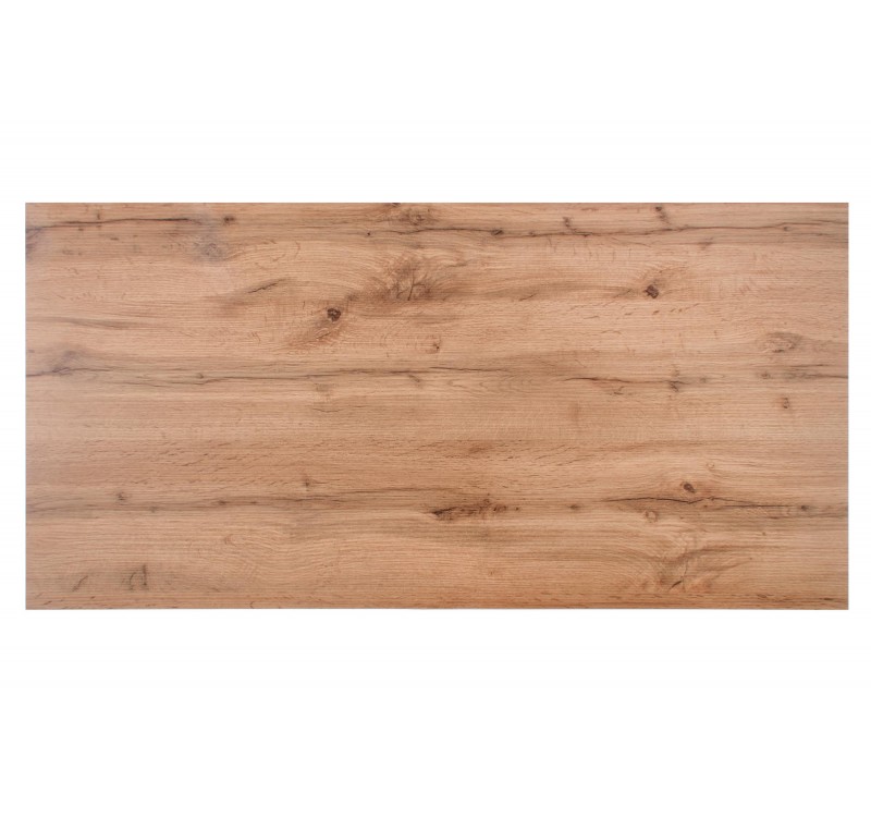 Τραπεζάκι σαλονιού ξύλινο δρυς μαύρο VENOM U 120x60x55  DIOMMI 60-22735