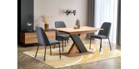 XARELTO table votan oak/black DIOMMI V-PL-XARELTO-ST-WOTAN/CZARNY
