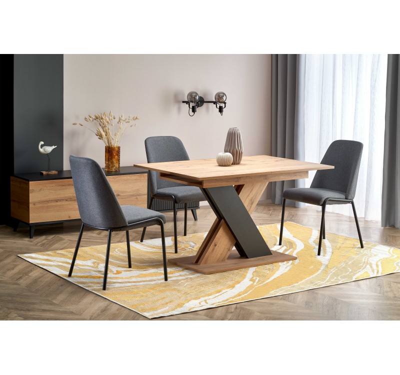 XARELTO table votan oak/black DIOMMI V-PL-XARELTO-ST-WOTAN/CZARNY