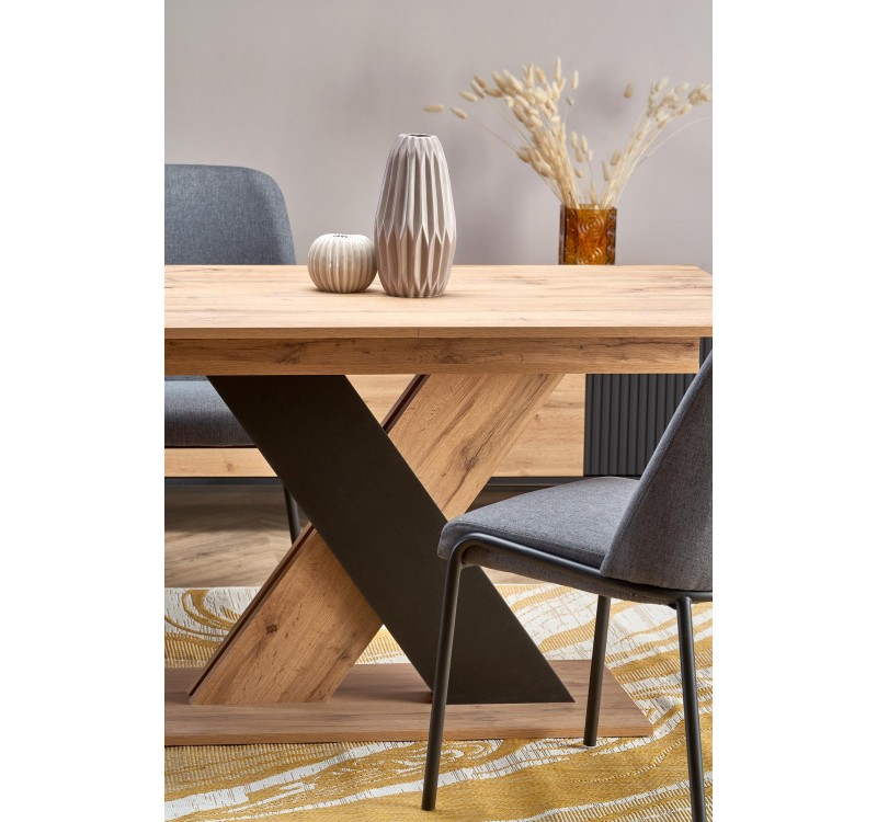 XARELTO table votan oak/black DIOMMI V-PL-XARELTO-ST-WOTAN/CZARNY