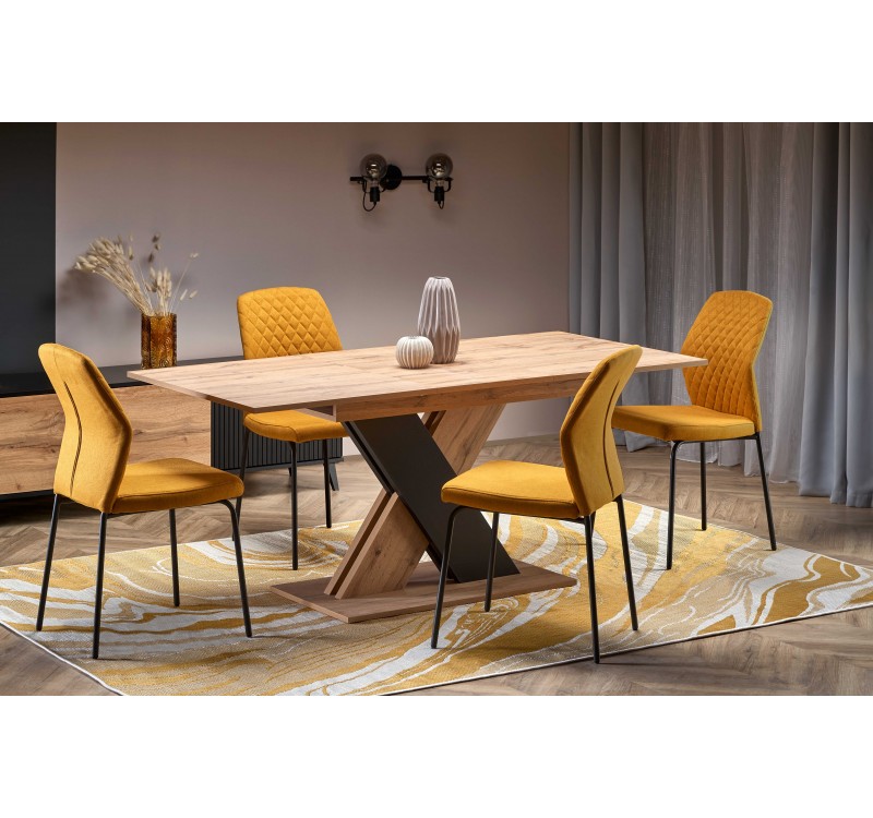 XARELTO table votan oak/black DIOMMI V-PL-XARELTO-ST-WOTAN/CZARNY
