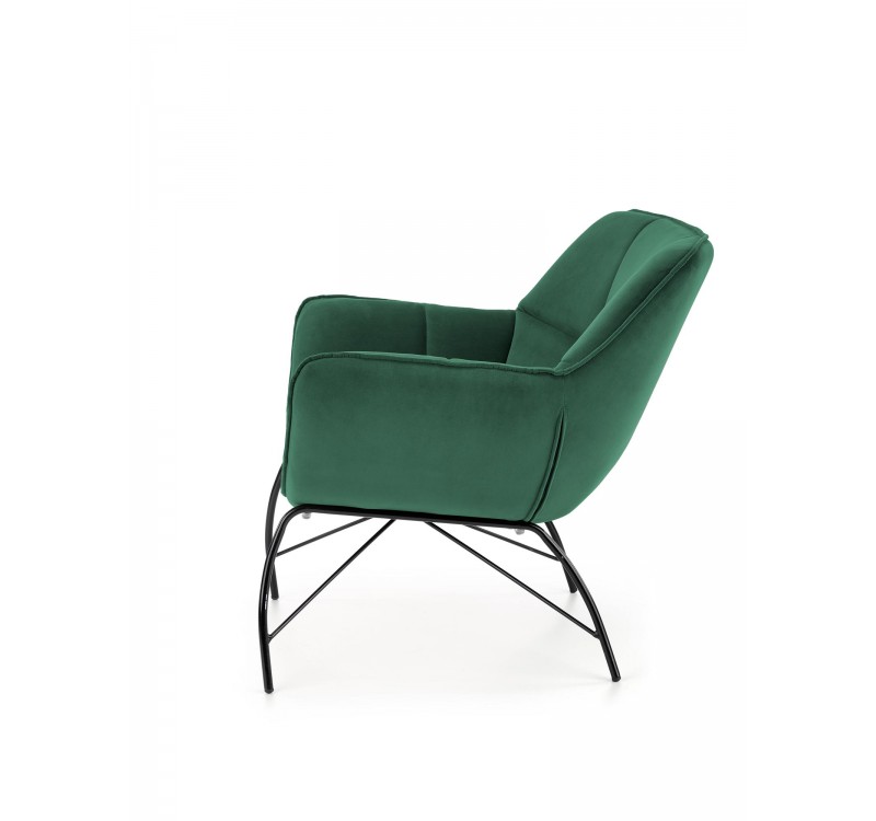 BELTON leisure chair color: dark green