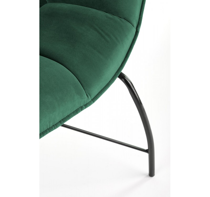 BELTON leisure chair color: dark green