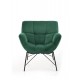 BELTON leisure chair color: dark green